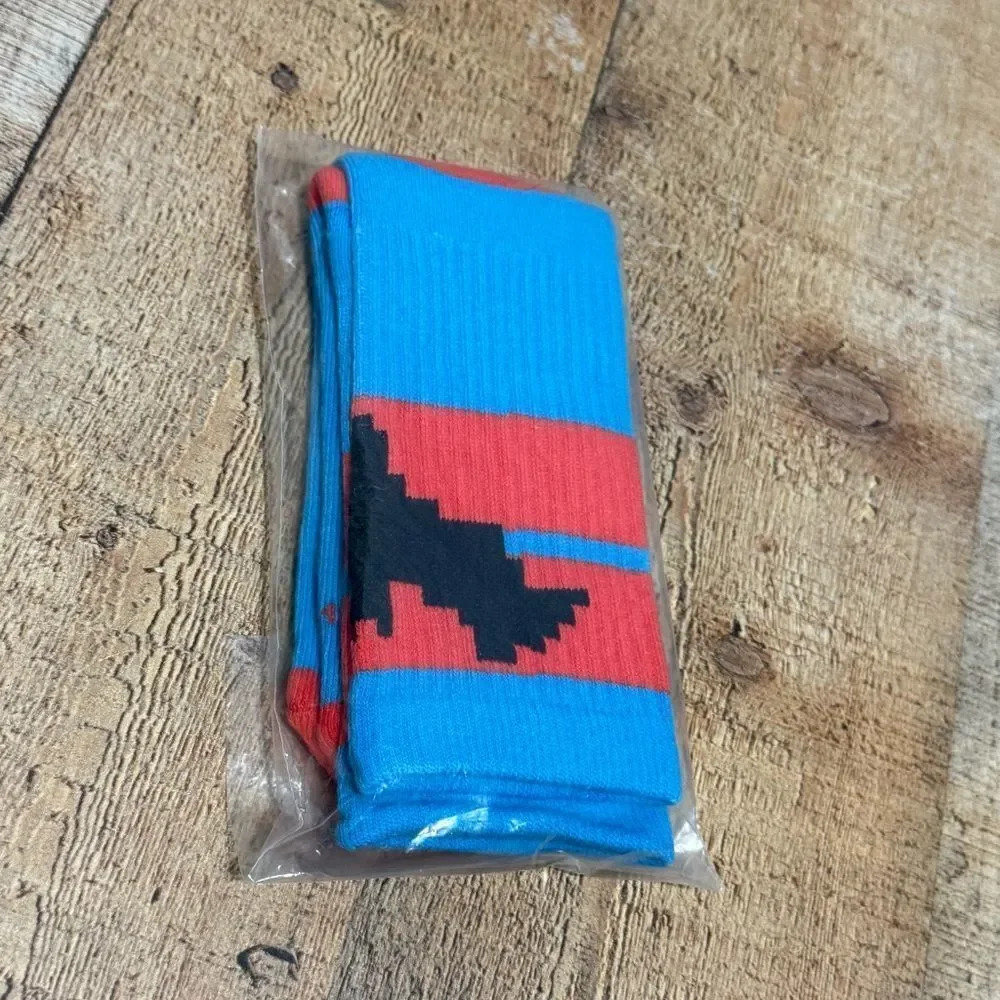 New Funko DC Comics 8-Bit Batman Blue & Red Adult Crew Socks New in package